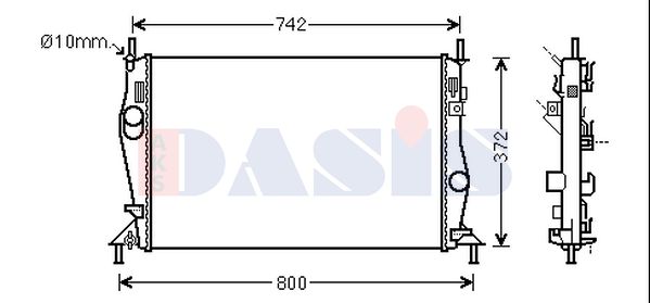 AKS DASIS Radiators, Motora dzesēšanas sistēma 090121N